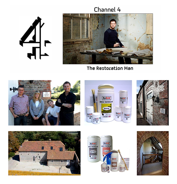 Channel 4 with Dyebrick Brick Tinting on TV