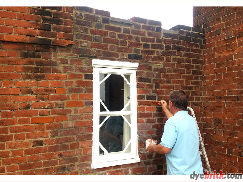 dyebrick-applying