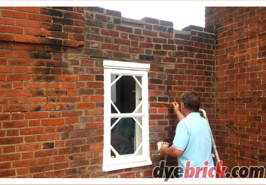 dyebrick-applying