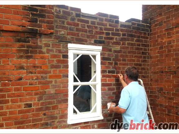 dyebrick-applying