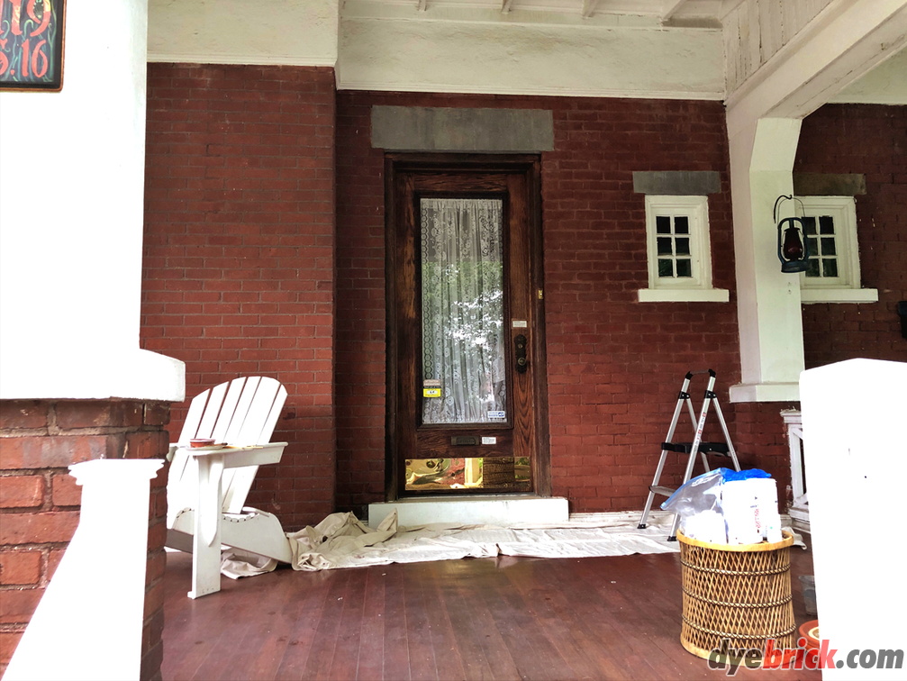 Dyebrick front porch - After