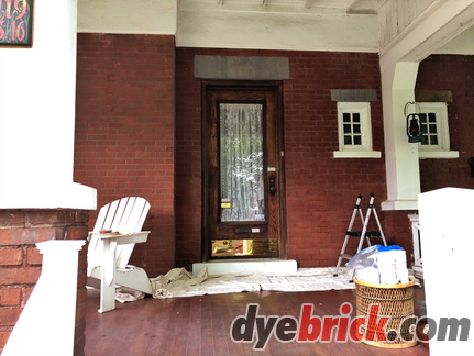 Dyebrick front porch - After