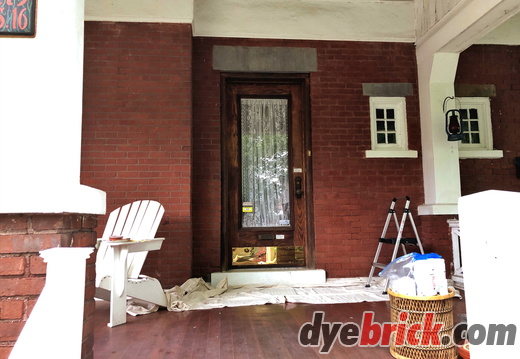 Dyebrick front porch - After