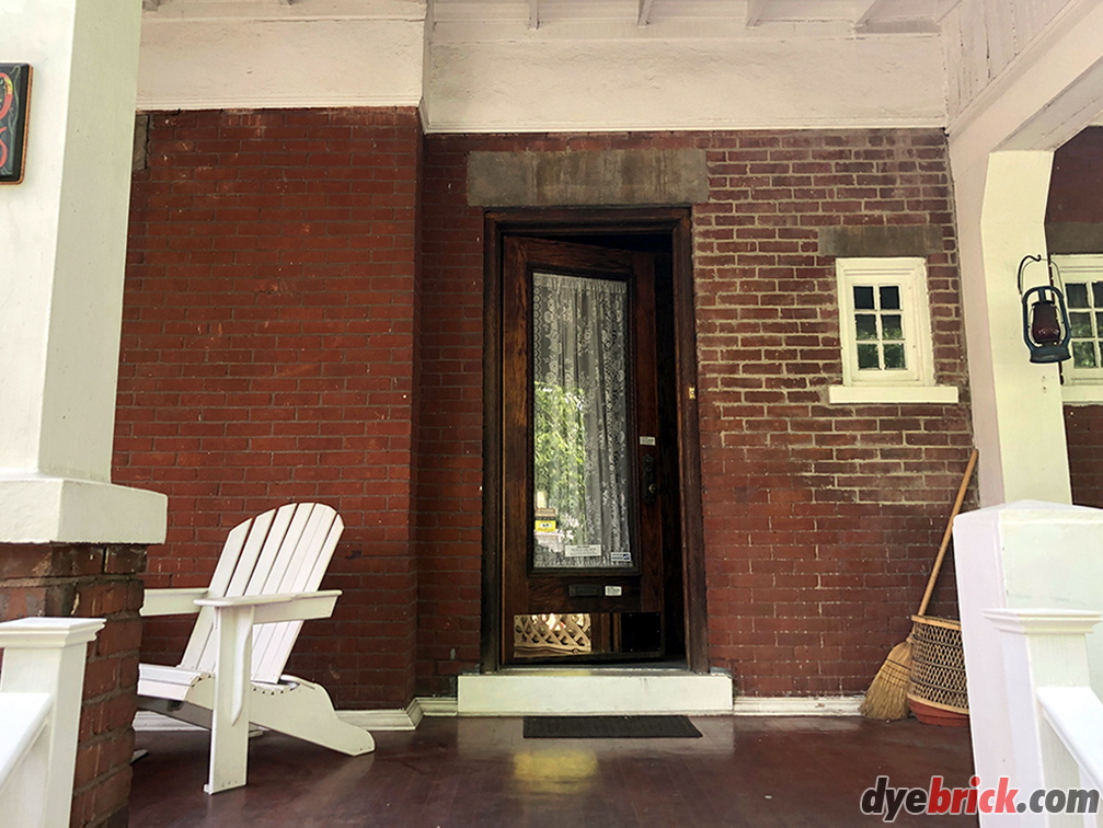 Dyebrick front porch - before