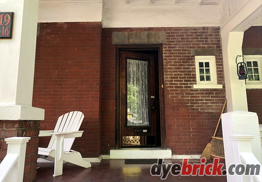 Dyebrick front porch - before