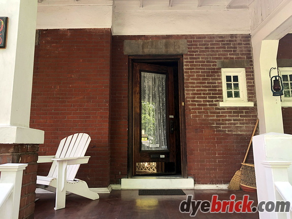 Dyebrick front porch - before