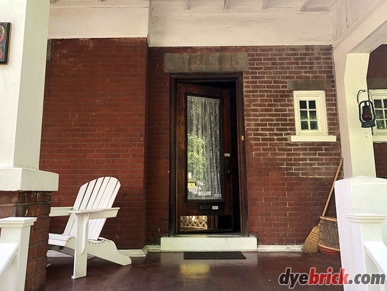 Dyebrick front porch - before
