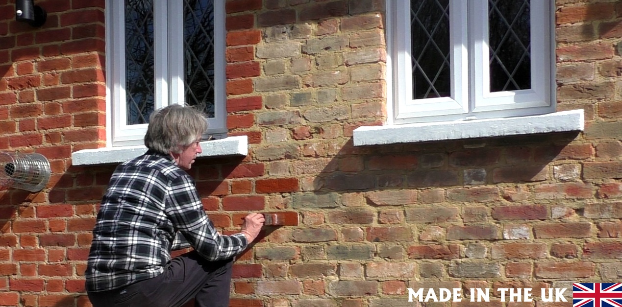 Staining shop brick house